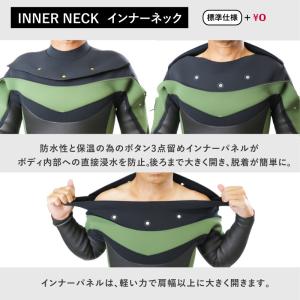ウェットスーツ セミドライ ロングチェストジッ...の詳細画像2