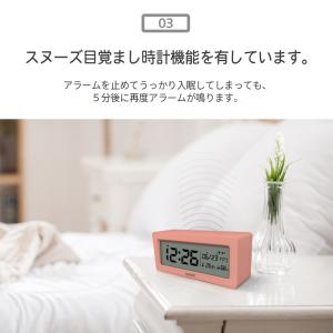 目覚まし時計置き時計 温度計 湿度計 温湿度計...の詳細画像5