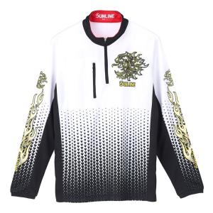 サンライン　PRODRYシャツ（長袖）　SUW-04201CW 　ホワイト　注：仕様変更しています（虫よけ機能はありません。）