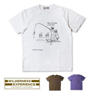 WILDERNESS EXPERIENCE (ウィルダネス エクスペリエンス)Tシャツ  ANGLERプリントTEE (821602)｜wflags