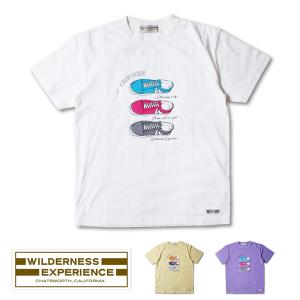 WILDERNESS EXPERIENCE (ウィルダネス エクスペリエンス)Tシャツ   スニーカープリントTEE Tシャツ (821604)｜wflags