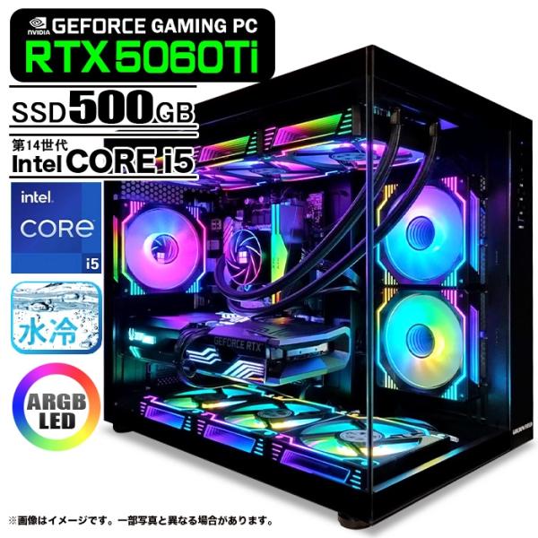 ゲーミングPC デスクトップ 海景房 GMQ360 ブラック GeForce RTX5060Ti 第...