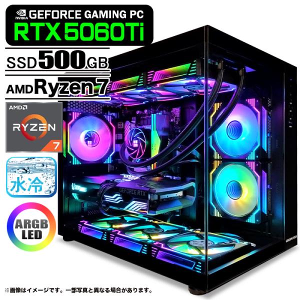 ゲーミングPC デスクトップ 海景房 GMQ360 ブラック GeForce RTX5060Ti A...