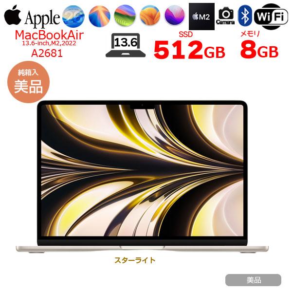 【中古パソコン】Apple MacBook Air 13.6inch MLY23J/A A2681 ...