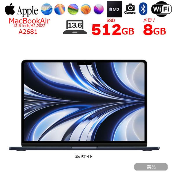 【中古パソコン 今だけTYPE-Cハブ】Apple MacBook Air 13.6inch MLY...