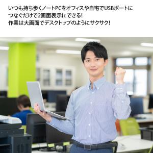 いきなり2画面マルチモニタセット USB-C1...の詳細画像2