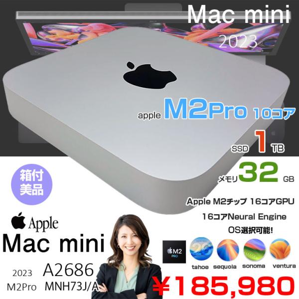 【中古パソコン】Apple Mac mini MNH73J/A A2686 M2 Pro 2023 ...