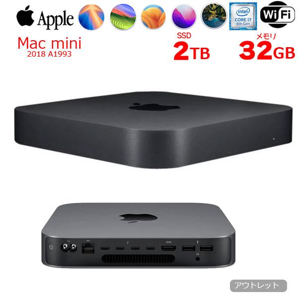 【中古パソコン】Apple Mac mini MRTT2J/A A1993 2018 小型デスク 選...