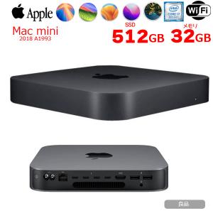 【今だけ無線キーボードマウス付】Apple Mac mini MRTT2J/A A1993 2018 小型デスク 選べるOS [Core i7 8700B 32GB 512GB 無線 BT スペースグレイ  ]：良品｜whatfun