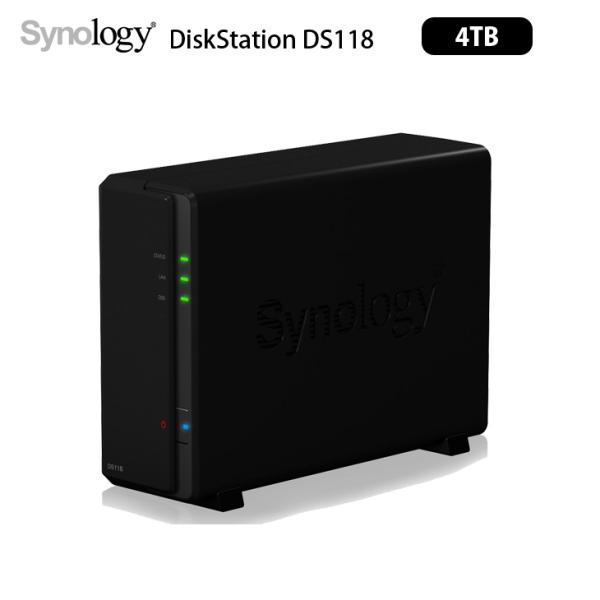 Synology DiskStation DS118 家庭から小規模オフィスまで 1ベイNAS クア...