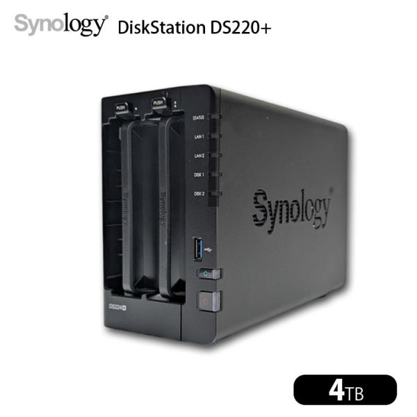 【中古】Synology DiskStation DS220+ 高性能 2ベイNAS デュアルコア(...