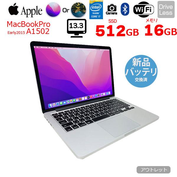 【新品バッテリーに交換済】Apple MacBook Pro 13.3inch MF841J/A A...