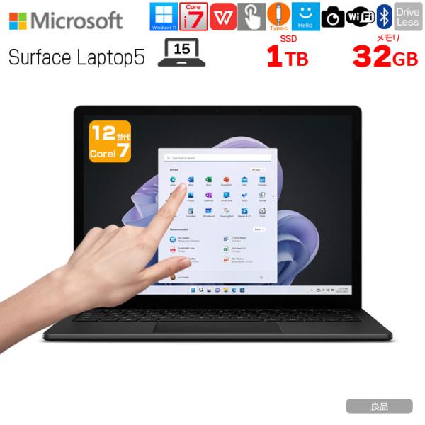 Microsoft Surface Laptop5 RKL-00019 中古 ノート Office ...