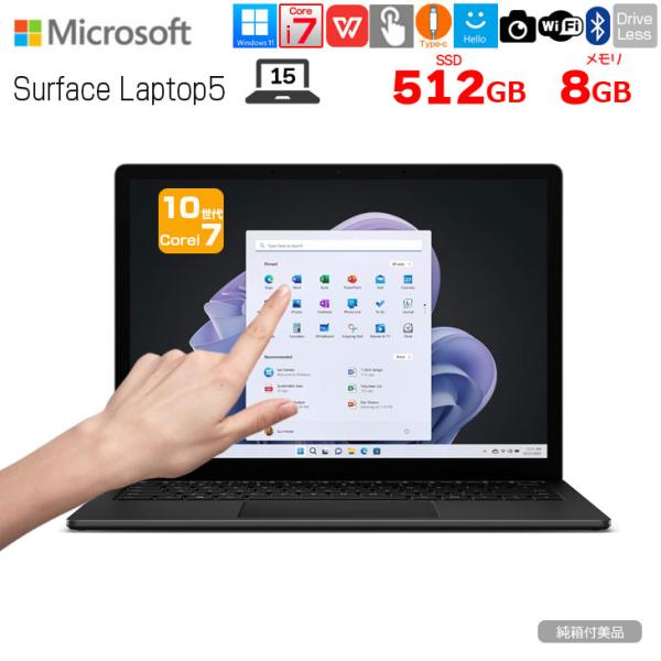 【中古パソコン】Microsoft Surface Laptop5 ノート Office Win11...
