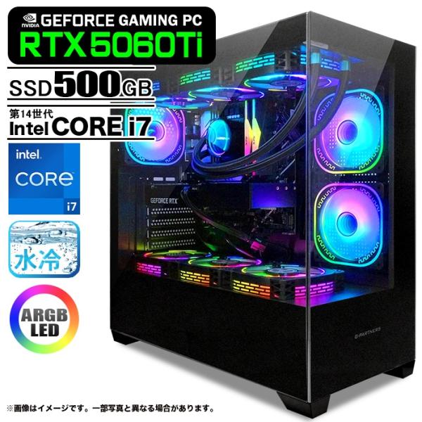 ゲーミングPC デスクトップパソコン GP-V3 ブラック ピラーレス GeForce RTX506...