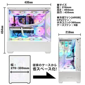 ゲーミングPC デスクトップ GP-V3 ホワ...の詳細画像5