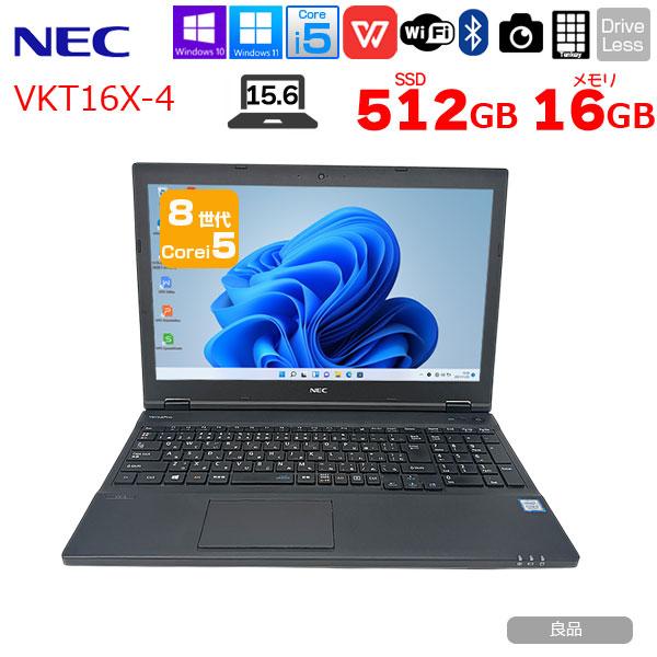 【中古パソコン】NEC VersaPro VKT16X-4 中古ノート Win11 第8世代 テンキ...