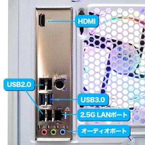 ゲーミングPC デスクトップ ホワイト メッシ...の詳細画像2