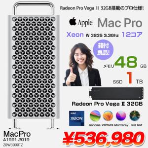 Apple Mac Pro  Z0W3000TZ A1991 2019  Radeon Pro Vega II 32GB搭載 [Xeon W-3235 12コア メモリ96GB SSD1TB 選べるOS 無線 BT ] ：良品｜