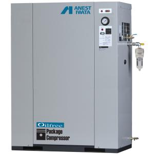 エアー　コンプレッサー  5馬力　アネスト岩田　10k アネスト岩田 50Hz コンプレッサー オイル式 5馬力 200V 3相 AIRREX