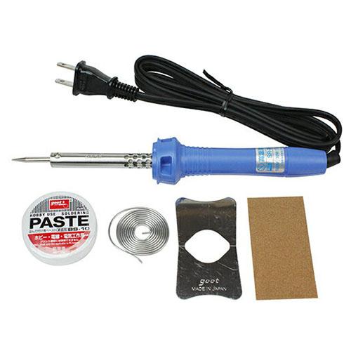 グット goot はんだこてセット はんだこて はんだ ハンダ ハンダ付け 30W相当 半田づけセッ...