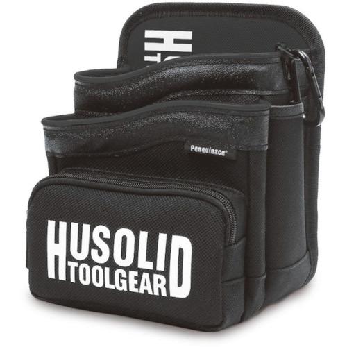 ｈｕｓｏｌｉｄ 腰袋 ポケット付 黒 HT-010 4932635367738