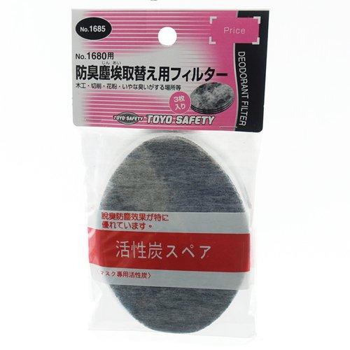 TOYO SAFETY トーヨーセフティー 防臭塵埃取替え用フィルター NO.1685 496208...