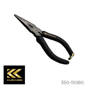 ラジオペンチ クロスローレット 配線 折曲加工 350-150BG 黒金 KUROKIN フジ矢 フジヤ FUJIYA 工具 電気工事 修理｜WHATNOT