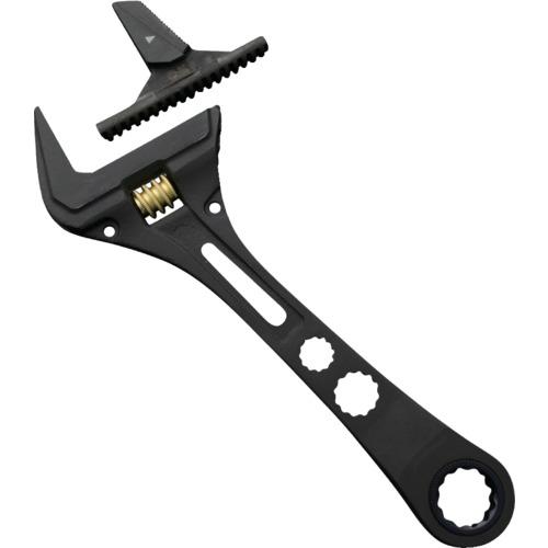 フジ矢 モンキーレンチ ギア付パイレンモンキー（黒金）4952520852347