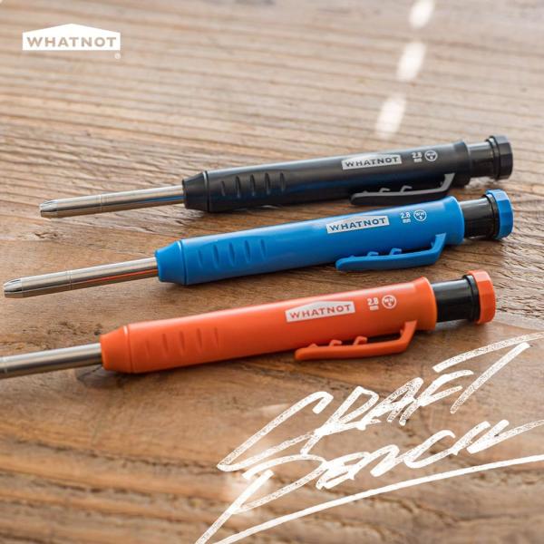 クラフトペンシル マーキングペンシル マーカー ペン ノック式 DIY 大工 マーキング 2.8mm...