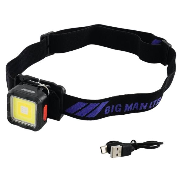 BIGMAN（ビッグマン） LED ミニミニポケットライト充電式 EVOヘッドライトアタッチメントセ...