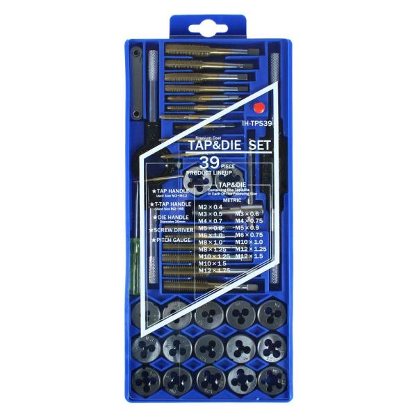 iHelp アイヘルプ チタンコートタップ&amp;ダイスセット IH TPS39 先端工具 パーツ 496...