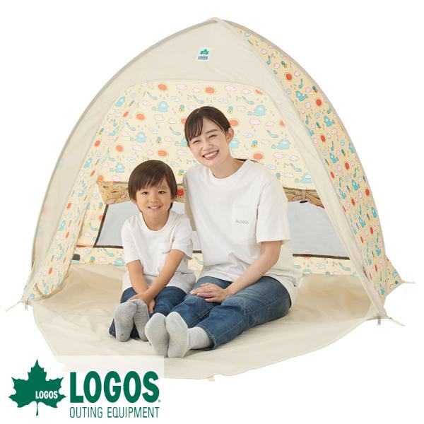 ロゴス logos テント ワンタッチ 遮光 UVカット 日よけ キャンプ アウトドア ピクニック ...
