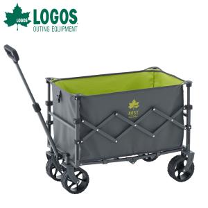 ロゴス logos ROSY ワゴンカート 84720748 キャリーカート キャリーワゴン 耐荷重約100kg 90L アウトドア キャンプ イベント 収納 ゴンドラ 深型タイプ