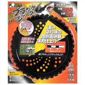 三陽金属 日本製 草刈機用チップソー ブラックシャーク 両側刃 255mm 40P 雑草刈り 畦草刈り 草刈り 除草 4984037003776