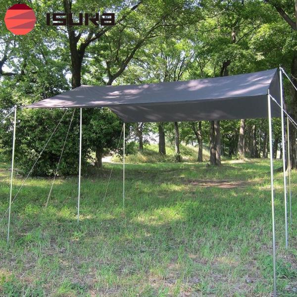 ISUKA イスカ 日よけ シェード タープ 209622 オープンエア ウルトラライトタープ グレ...