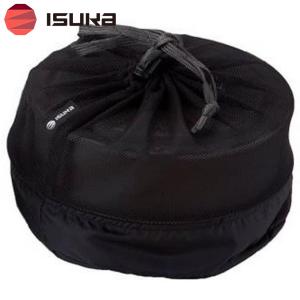 ISUKA 登山用メッシュバッグ L ブラック