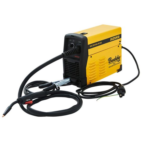 SUZUKID スズキッド 溶接機 100V 200V 兼用 黄色 インバータノンガス半自動溶接機 ...