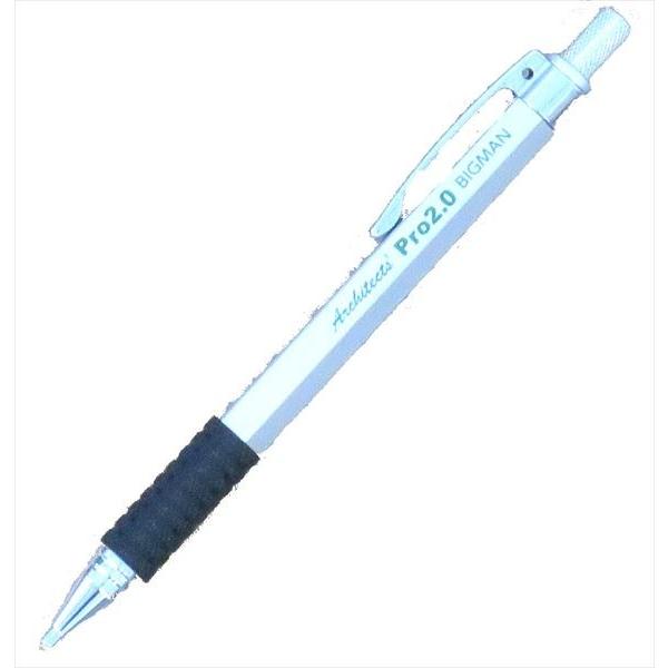ビッグマン 建築用シャープペン 耐熱・硬芯 白 BAS1-W