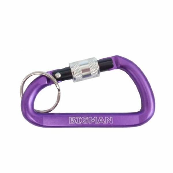 カラビナ CARABINER 80mm AFC1L-8PL パープル  固定具 金属リング 道具 工...