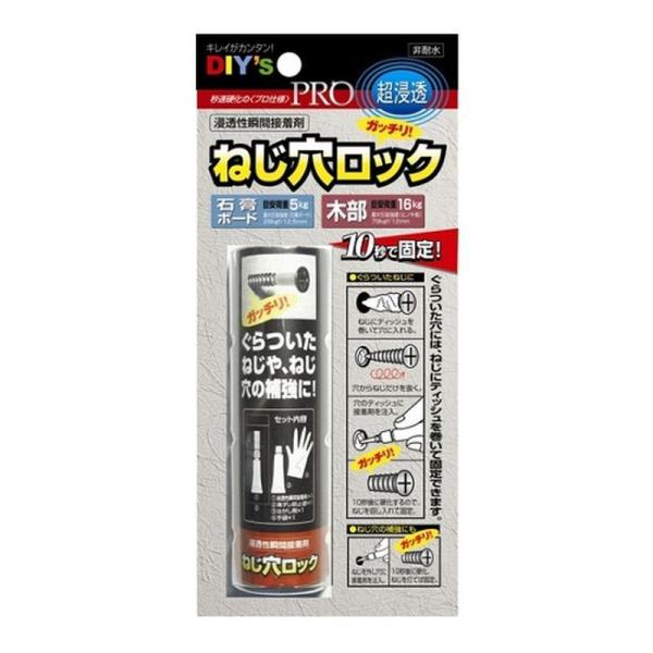 ねじ穴 復活 建築の友 ネジ穴補強 補強 固定 ネジ穴 ぐらつき防止 ネジ ねじ穴ロック 固定 NL...