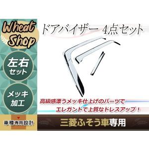 三菱 ふそう 新型 17 07 NEW スーパーグレート メッキ ドアバイザー 2