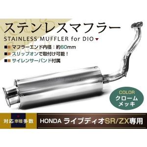 重低音 ライブディオ Dio ステンレス マフラー SR ZX AF34 AF35 重低音 ライブディオ Dio ステンレス マフラー SR ZX AF34 AF35