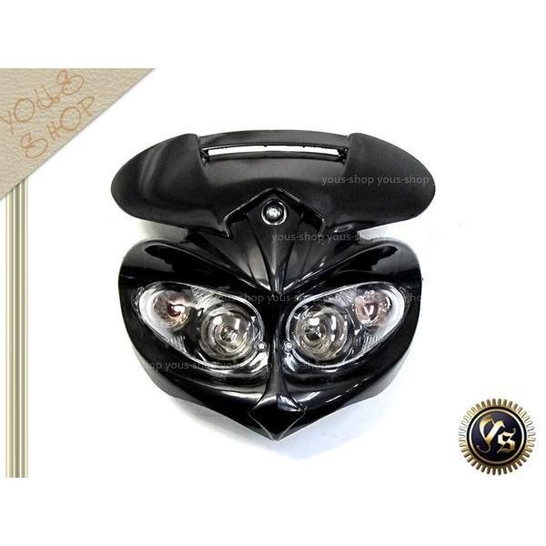 DトラッカーKLX250 アチェルビス ダイヤモンド風 ライト マスク アッパーカウル