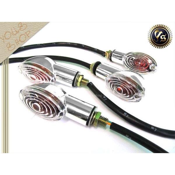 キャッツアイ メッキ クリア ウインカー ユニット ASSY セット TW200 SRX400 XJ...