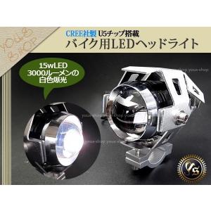 2連ヘッドライト 金属製ガラスレンズ メッシュガード付き ダブル