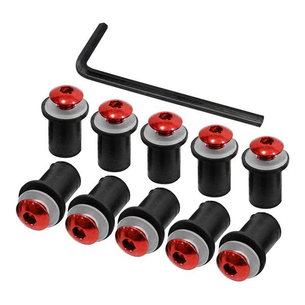 スクリーンボルト ウェルナット CBR400RR RVF750 VTR ZX-10R 赤 ビキニ カ...