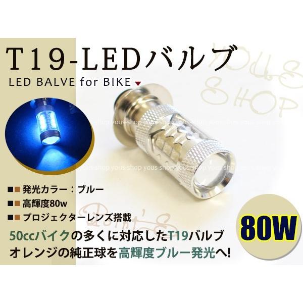 TZR50R T19L 切替式 ヘッドライト 12V LED 80W PH7 ゴリラ JOG 原付 ...