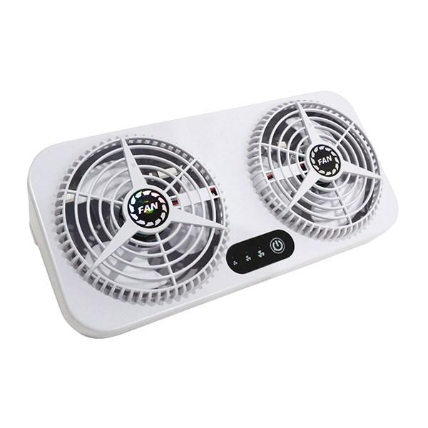 車載 ファン 車用排気 換気扇 USB電源 3段階 風量調節可能 軽量 コンパクト設計 25cm×8...