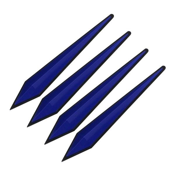 ミラー/ドアガード ボルテックスジェネレーター ゴムカナード ブルー カスタム プジョー 208 3...